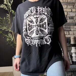 West coast choppers black biker graphic tshirt size XL